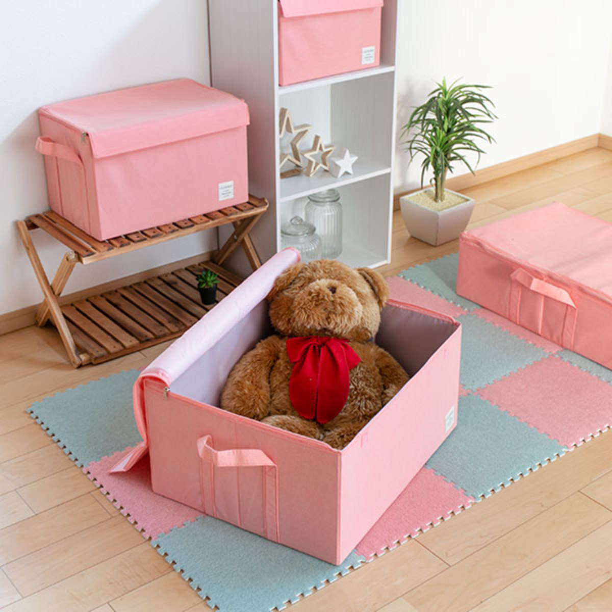 東洋ケース（TOYOCASE） 収納ボックス ストレリアナチュレ M 幅33×奥行