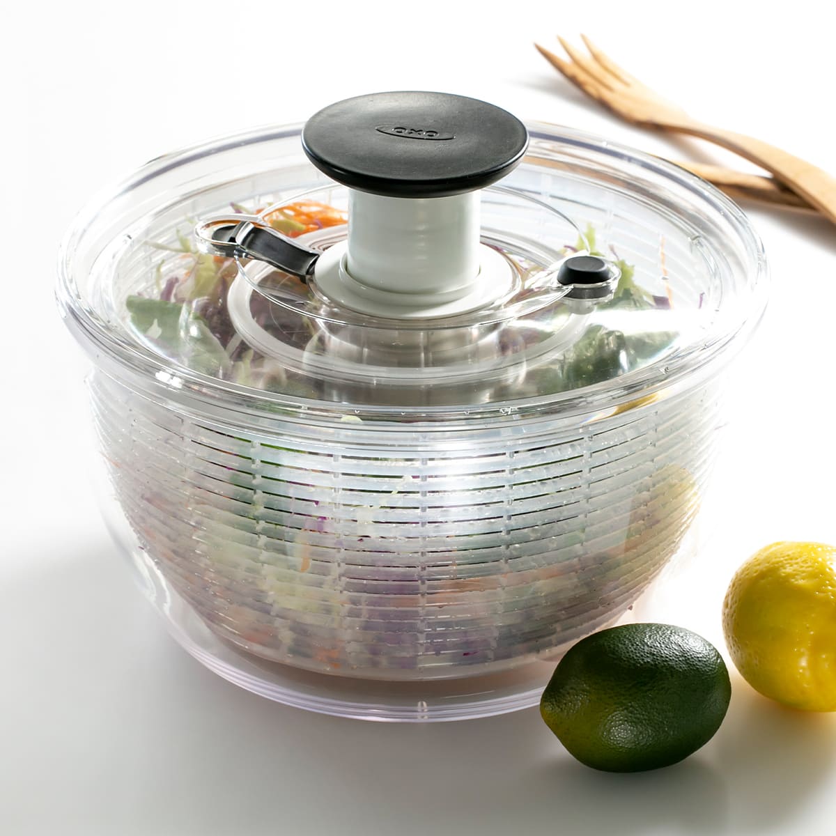 OXO（オクソー） 特典付き サラダスピナー クリア 大 食洗機対応 野菜