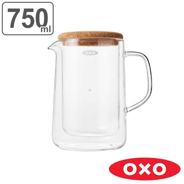 OXO オクソー 冷水筒 ダブルウォールガラスサーバー （ ガラス製