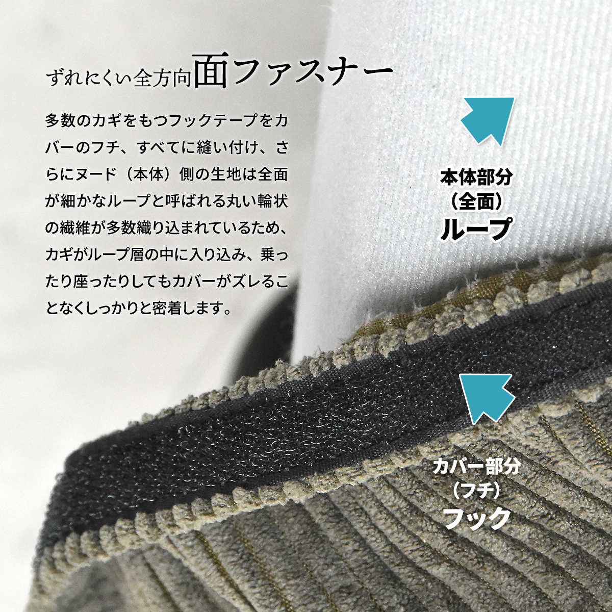 ダイニングベンチ カバー 2人掛け コーデュロイ （ ソファカバー