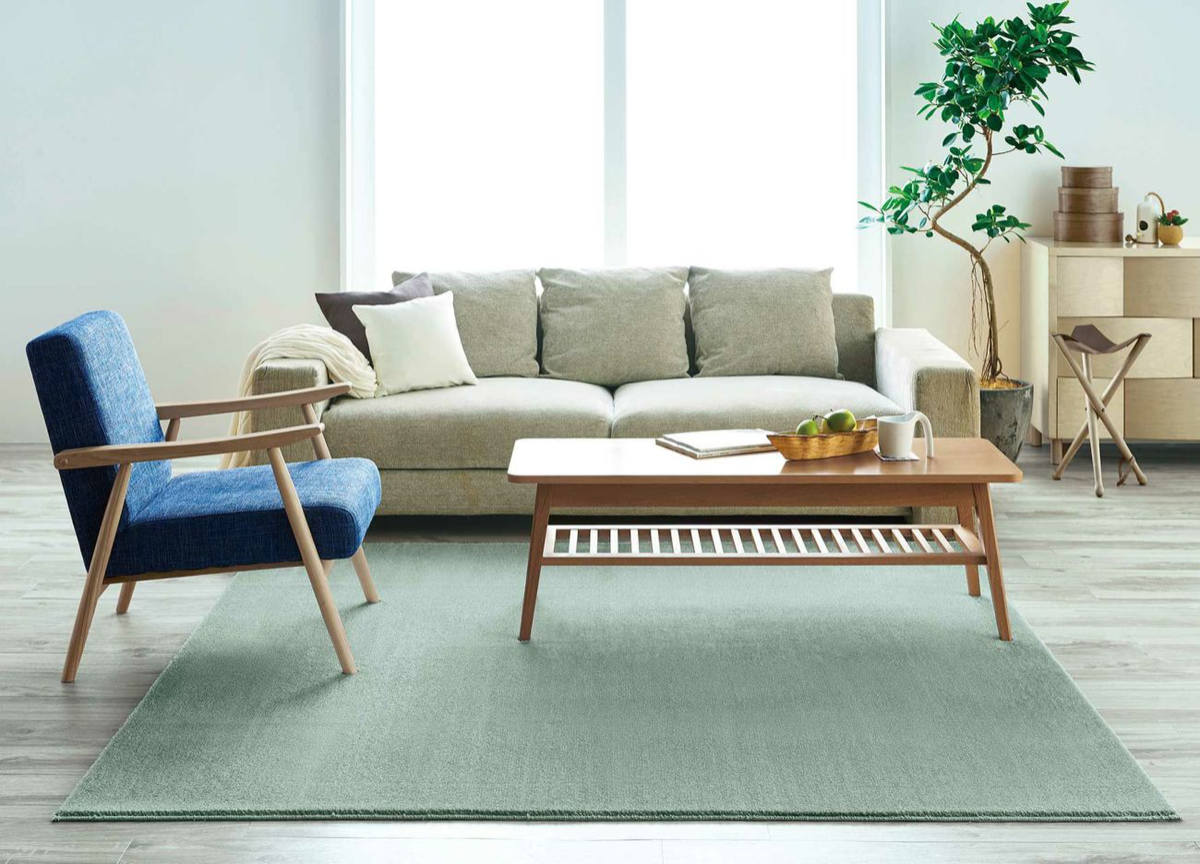【新品】SUMINOE 手織りラグ　140x200cm 2畳　スミノエ スミノエ ラグ カーペット 2畳 カーム 140×200cm （ 絨毯 マット