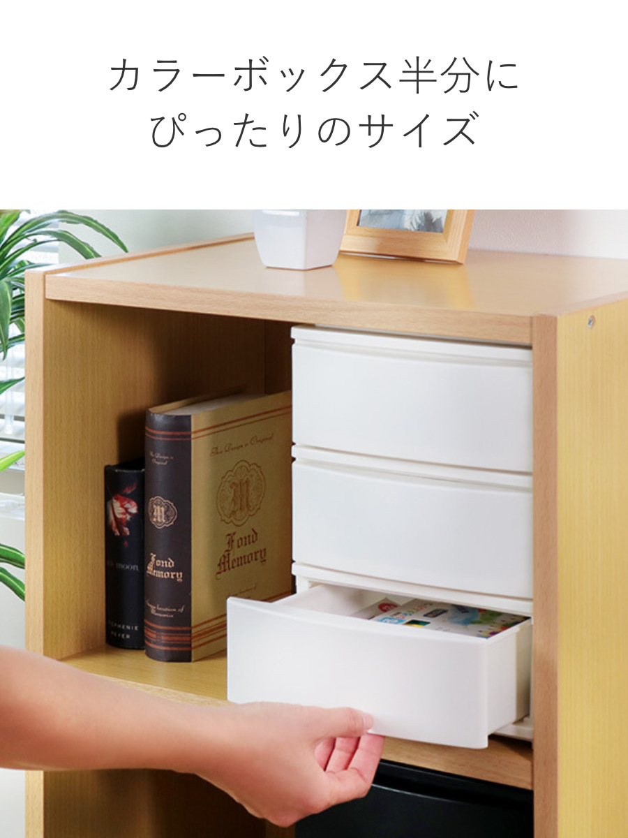 収納ケース 引き出し 幅19.5×奥行26.5×高さ26.5cm A5 浅3段 （ 収納
