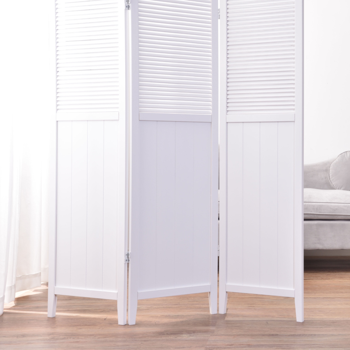 東谷 スクリーン パーテーション 3連 衝立 天然木 ナチュラル