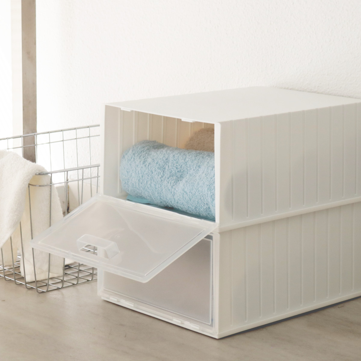 不動技研（FUDOGIKEN） 靴箱 シューズボックス i-Zucc 4個セット （ 靴