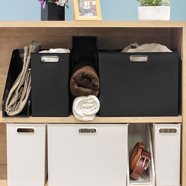 SANKA 収納ケース 約 幅11×奥行32.9×高さ26.3cm ナチュラ ソート