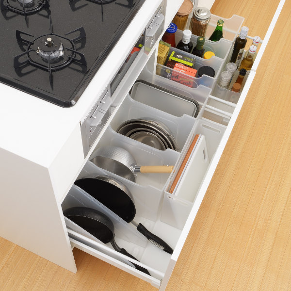 SANKA 収納ケース 約 幅32.9×奥行32.9×高さ26.3cm ナチュラ ソート