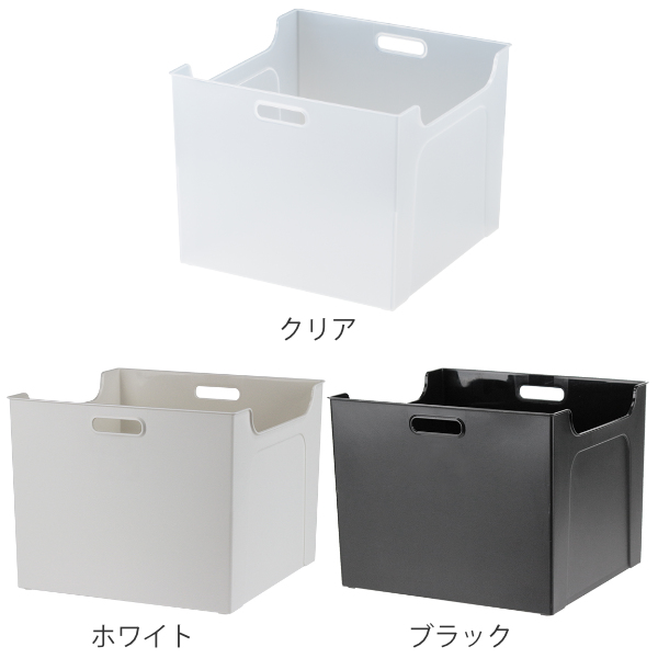 SANKA 収納ケース 約 幅32.9×奥行32.9×高さ26.3cm ナチュラ ソート