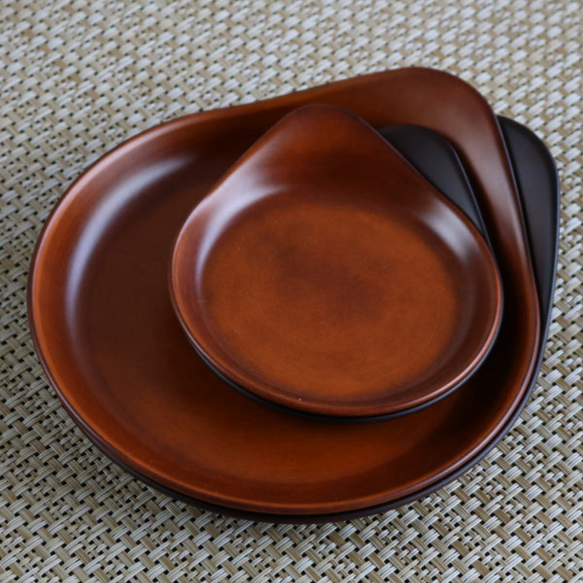 宮本産業 プレート 16cm SEE 取っ手付き プラスチック 同色5枚セット