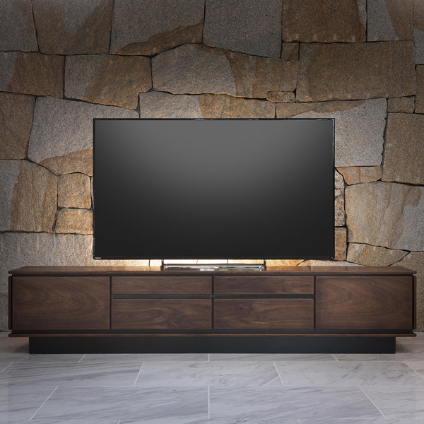 MKマエダ家具 テレビ台 ローボード ウォールナット材 シンプルデザイン