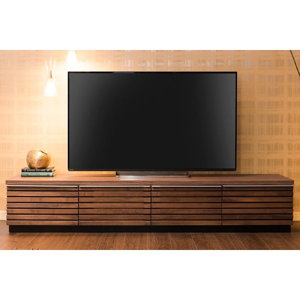MKマエダ アコール テレビボード 150cm ウォールナット ルーバー