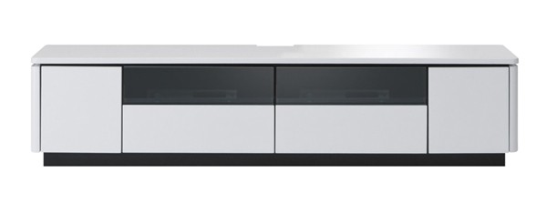 MKマエダ家具 テレビ台 ローボード 光沢仕上げ RADUNI-NUOVO ホワイト