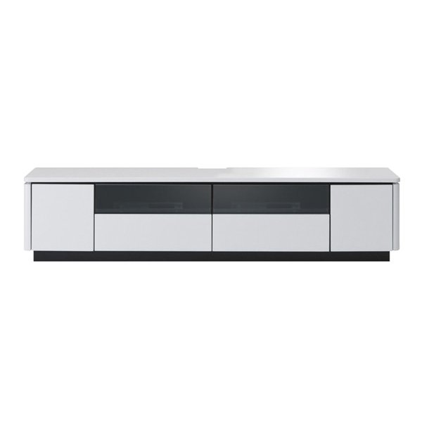 MKマエダ家具 テレビ台 ローボード 光沢仕上げ RADUNI-NUOVO ホワイト