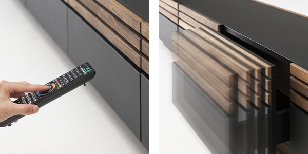 テレビ台 ローボード ウォールナット ルーバーデザイン ACOORD 幅200cm