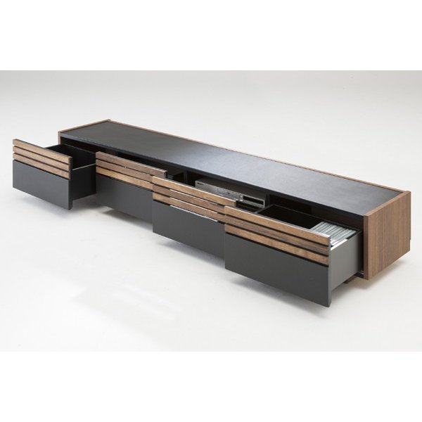 テレビ台 ローボード ウォールナット ルーバーデザイン ACOORD 幅200cm 