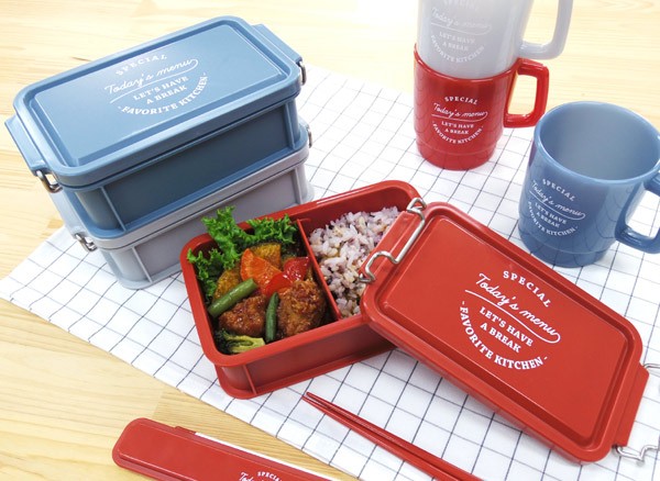 弁当箱 1段 TODAY'S MENU 仕切り 600ml （ お弁当箱 ランチボックス