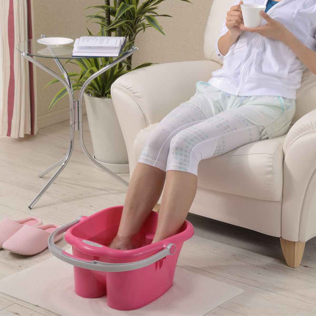足浴器 リラックス足湯 （ 足湯器 足浴 バケツ フットバス 日本製