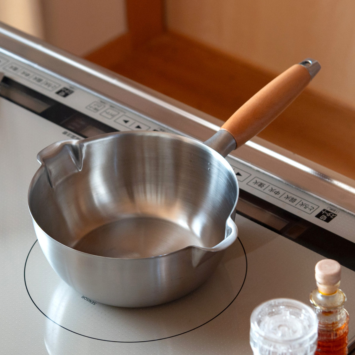 aikata 雪平鍋 18cm IH対応 アイカタ 両口 ステンレス製 日本製 片手鍋