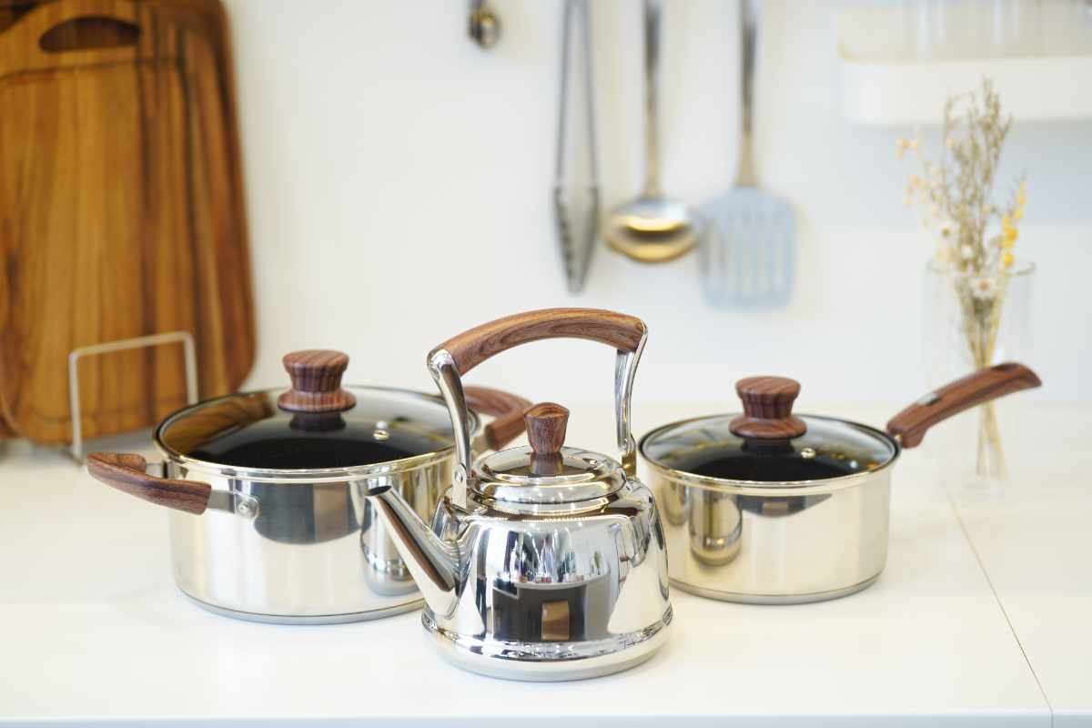 パール金属 両手鍋 20cm IH対応 ウッディパル 3層底ガラス蓋付き両手鍋