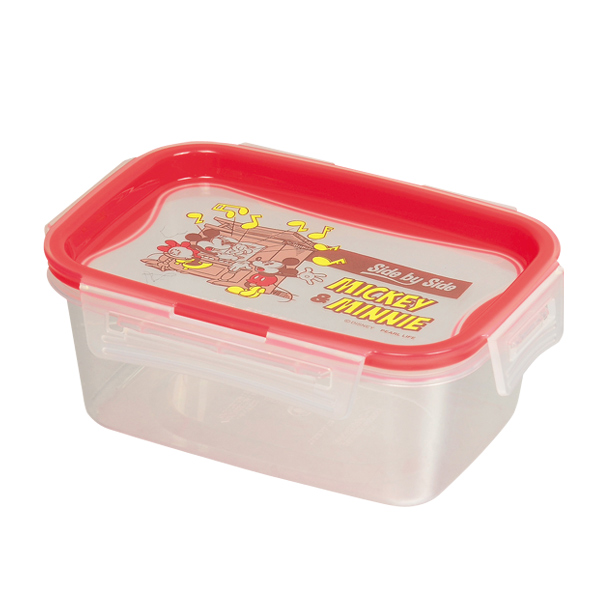 Disney（ディズニー） 保存容器 ミッキー＆ミニー 長方形 M 440ml