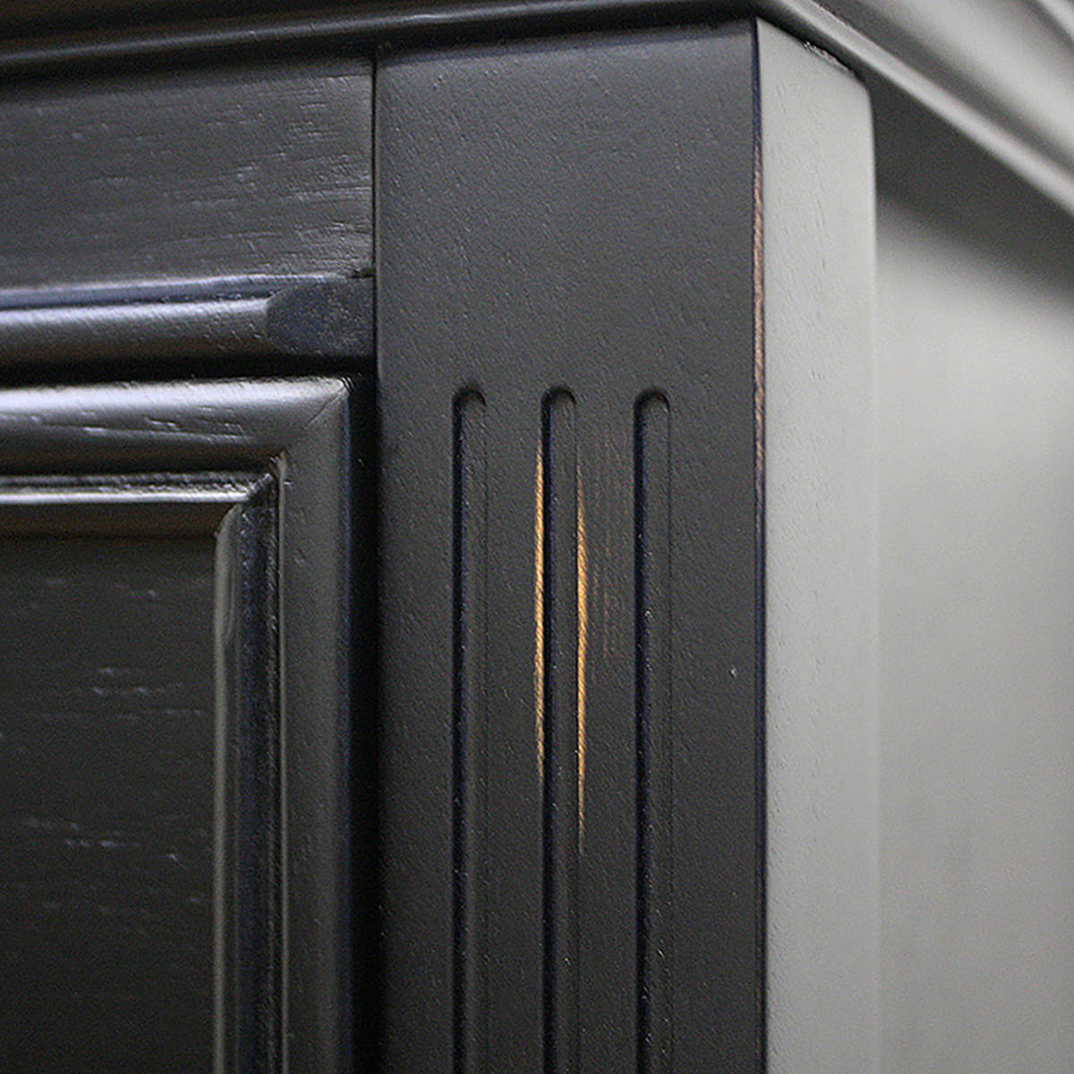 東海家具工業 ワイドチェスト 4段 アンティーク調 ノワール 幅70cm