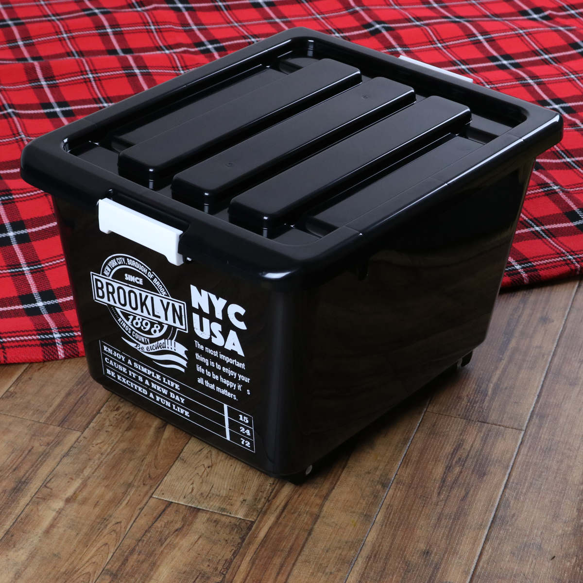 収納ボックス フタ付き NYC 幅39×奥行50×高さ32cm 5個セット