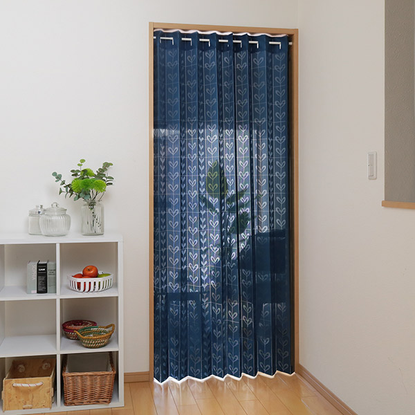 間仕切り カーテン パタッとたためるカーテン 150×250cm 2枚組