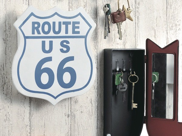 ルート66   レトロなキーボックス 楽天市場】キーボックス ROUTE66 （ 鍵 収納 玄関 ボックス 壁掛け