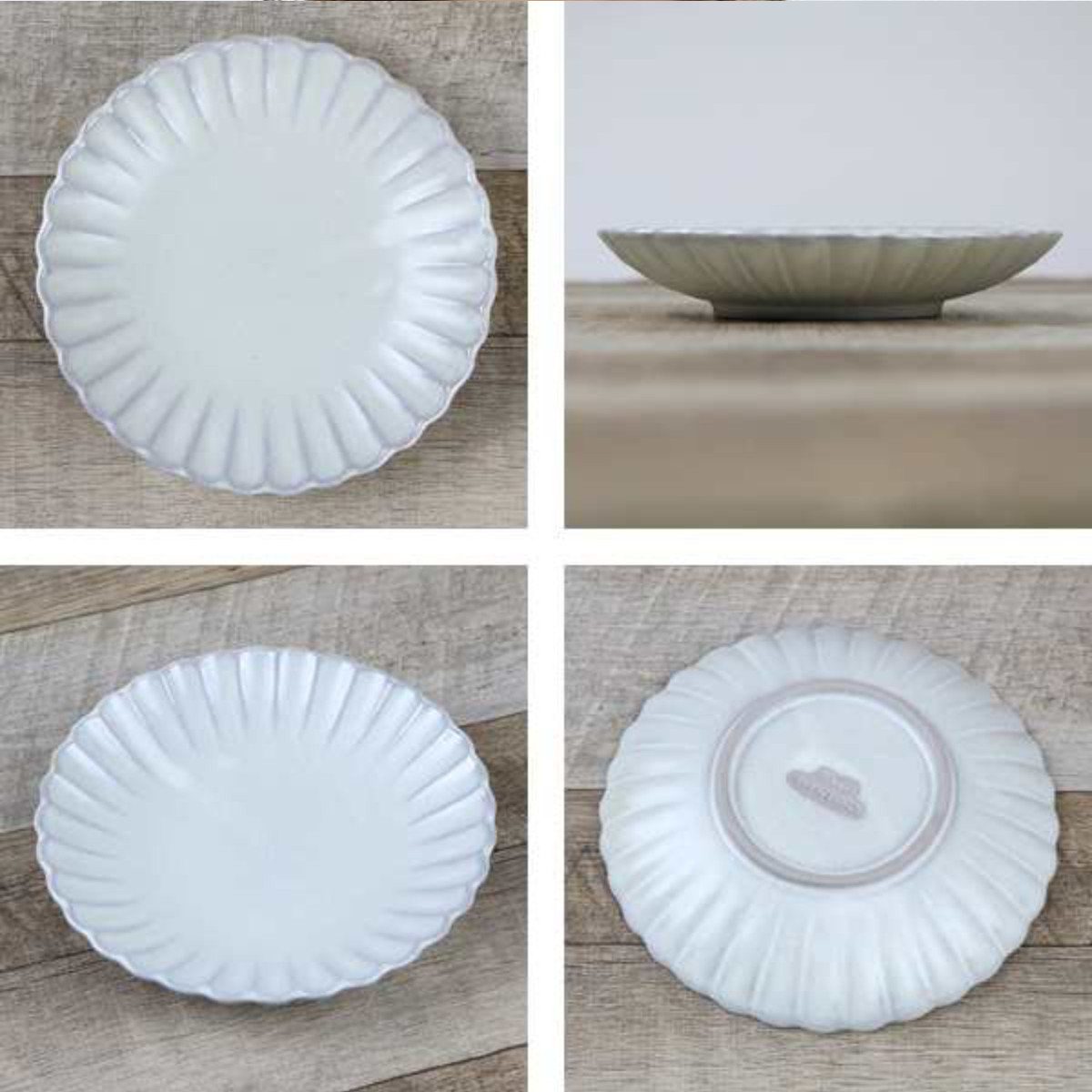 aito製作所 プレート 16cm 輪花皿 花皿 花シリーズ 洋食器 陶器 日本製