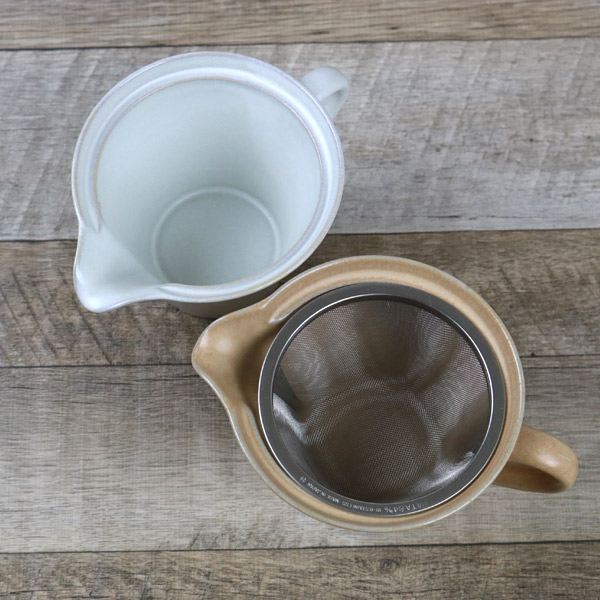 陶器製　民芸品　作家銘　大きめのポット　急須　陶芸品　ポット　花器にも ポット 280ml 花ポット 和食器 陶器 日本製 ぎんはく （ ティーポット