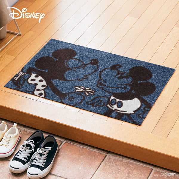 Disney（ディズニー） 玄関マット 50×75cm 屋外兼用 ミッキー＆ミニー
