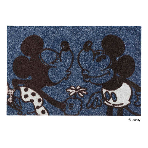 Disney（ディズニー） 玄関マット 50×75cm 屋外兼用 ミッキー＆ミニー