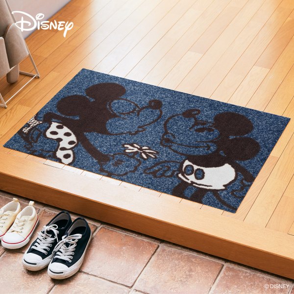 Disney（ディズニー） 玄関マット 屋内・屋外兼用 ミッキー＆ミニー 60