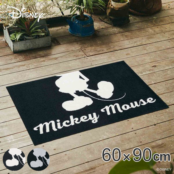 Disney（ディズニー） 玄関マット 60×90cm 屋内屋外兼用 ミッキー