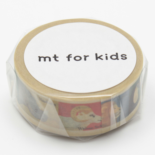 マスキングテープ mt for kids 動物テープ 幅15mm （ マステ カモ井
