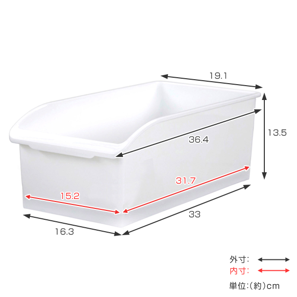 キッチン収納ケース ストックボックス コロ付き...の詳細画像2