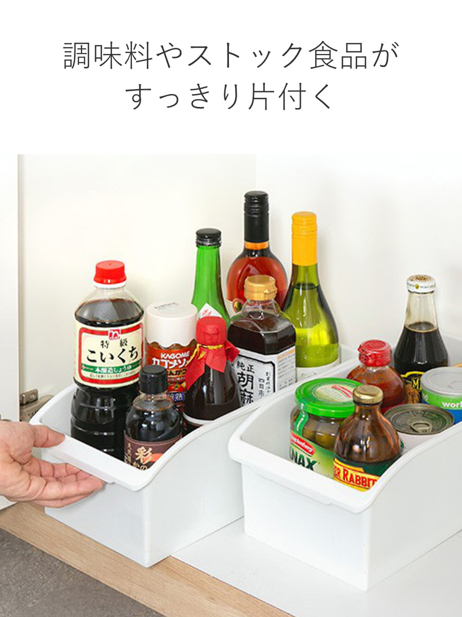 キッチン収納ケース ストックボックス コロ付き...の詳細画像3