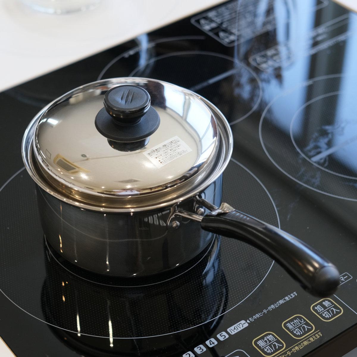 パール金属 片手鍋 ノヴェル ステンレス 18cm IH対応 （ ガス火 IH ih