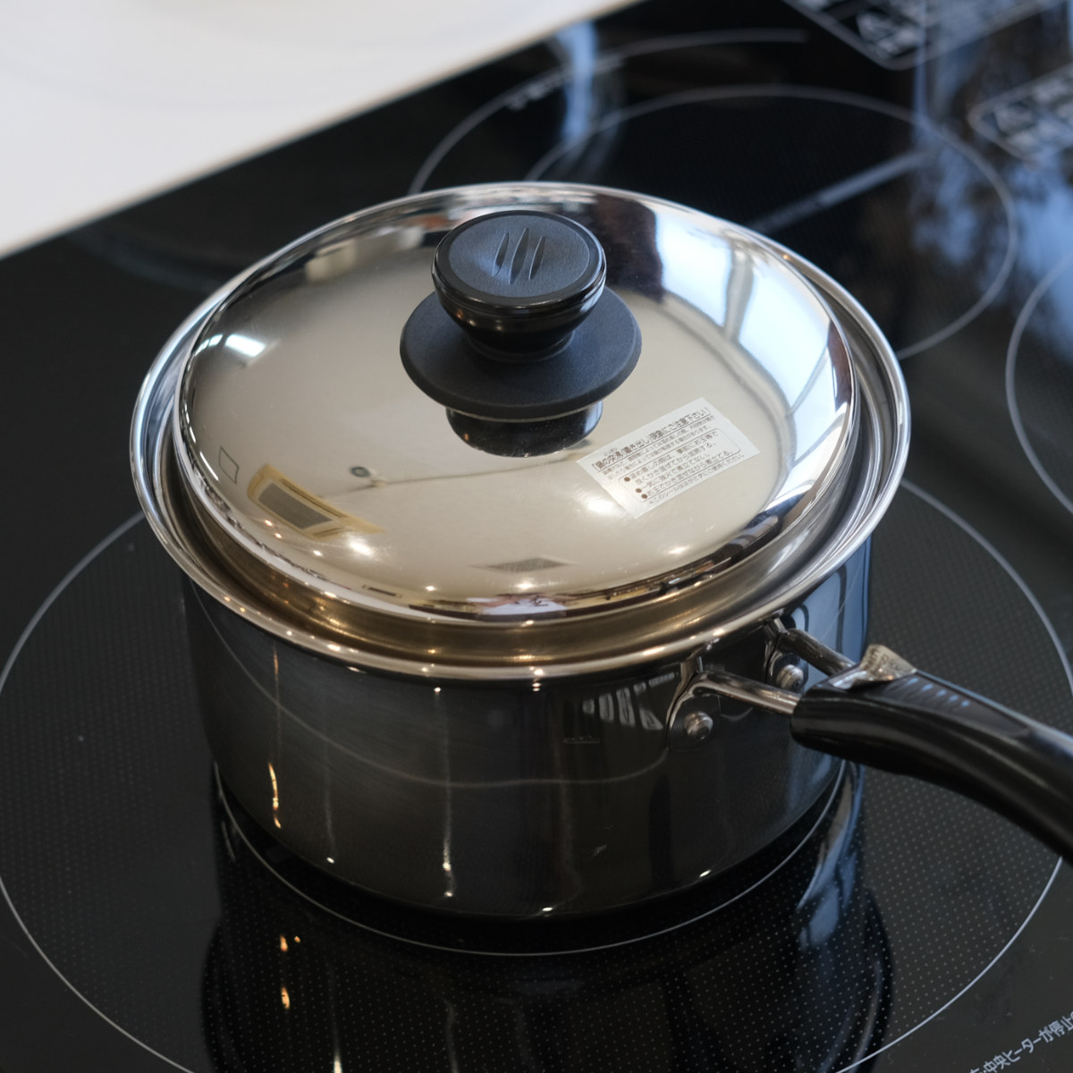 パール金属 片手鍋 ノヴェル ステンレス 18cm IH対応 （ ガス火 IH ih