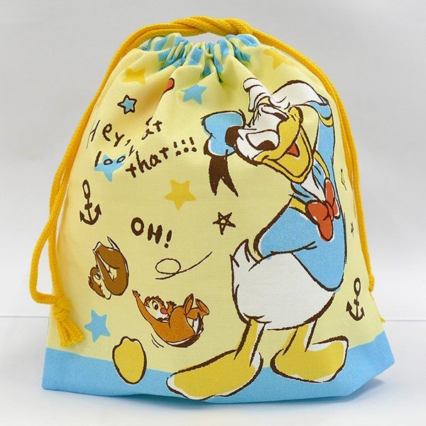 Disney（ディズニー） お弁当袋 マチ付きランチ巾着 ドナルド