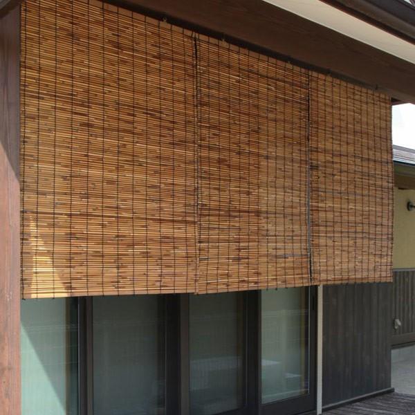 すだれ 外吊り いぶしよしすだれ 88×80cm （ 簾 サンシェード 目隠し