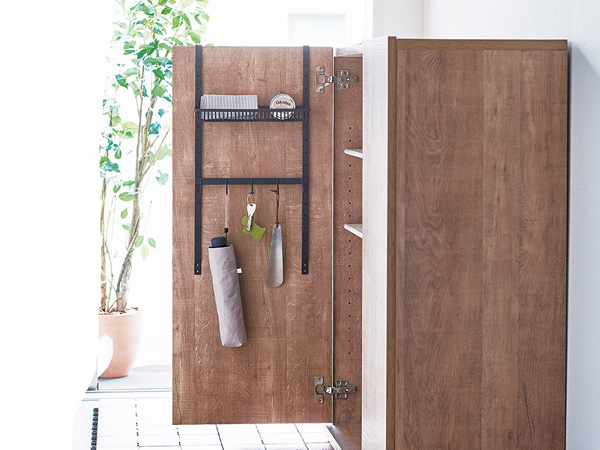 玄関収納 美style 下駄箱用トビラ収納 ショートセット （ 下駄箱 収納 