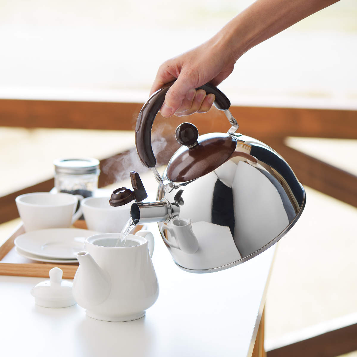 ヨシカワ ヤカン ショコラ IH200V対応 笛吹きケトル 2.5L （ ガス火