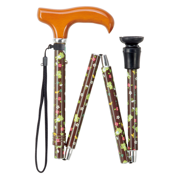 マキテック 杖 折りたたみ ステッキ アルミ製 ピクルス キャラクター