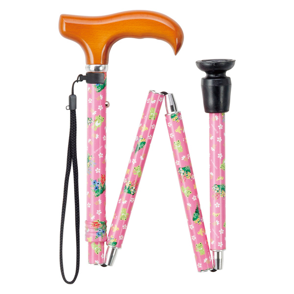 マキテック 杖 折りたたみ ステッキ アルミ製 ピクルス キャラクター