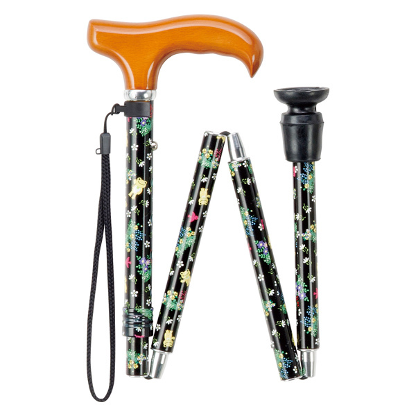 マキテック 杖 折りたたみ ステッキ アルミ製 ピクルス キャラクター