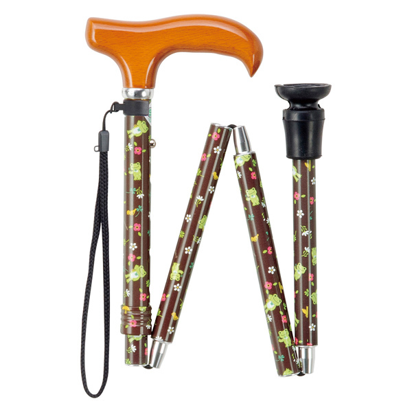 マキテック 杖 折りたたみ ステッキ アルミ製 ピクルス キャラクター