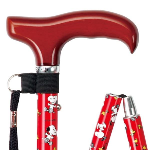【新品】スヌーピー ステッキ 杖 グレー 介護用品 184955-23 SNOOPY PEANUTS ステッキ スヌーピー 杖 落ち着いたグレー