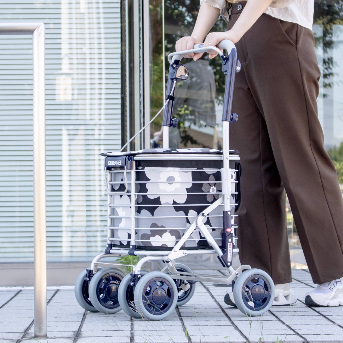 Uber（ユーバ） ショッピングカート ワイヤーカート スワレル バッグ