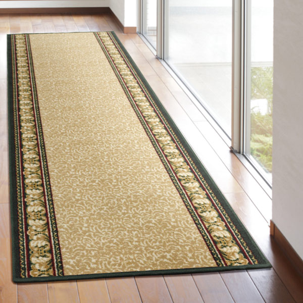 廊下 カーペット 廊下敷き アイラス 80×540cm ベージュ （ 廊下用