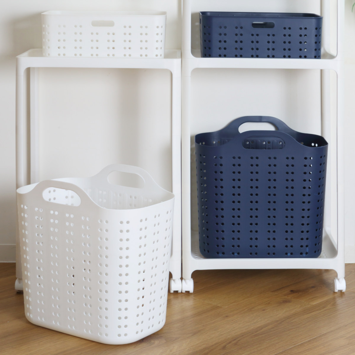 SANKA（サンカ） ランドリーバスケット S＆W サンバッサ Lサイズ